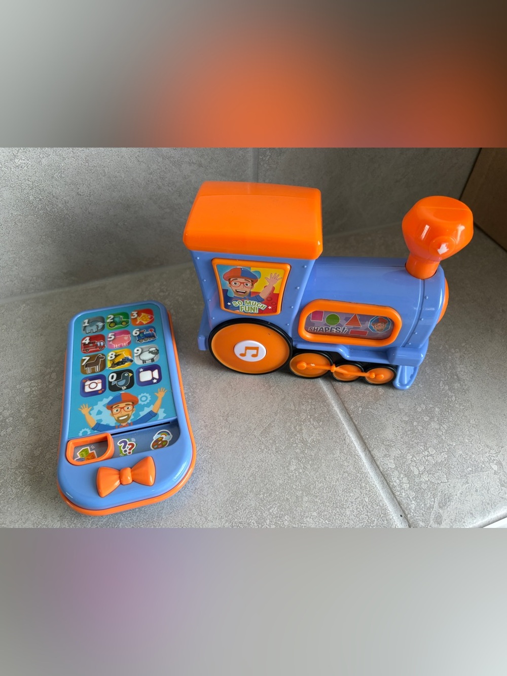 Blippi Musical Train & Blippi Phone Toddler Toys